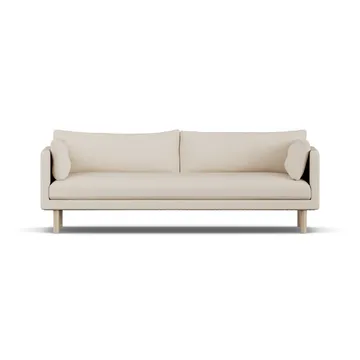 Linnevik soffa - Same Beige 6670-vitoljad ek, 4-sits, utan kappa - 1898