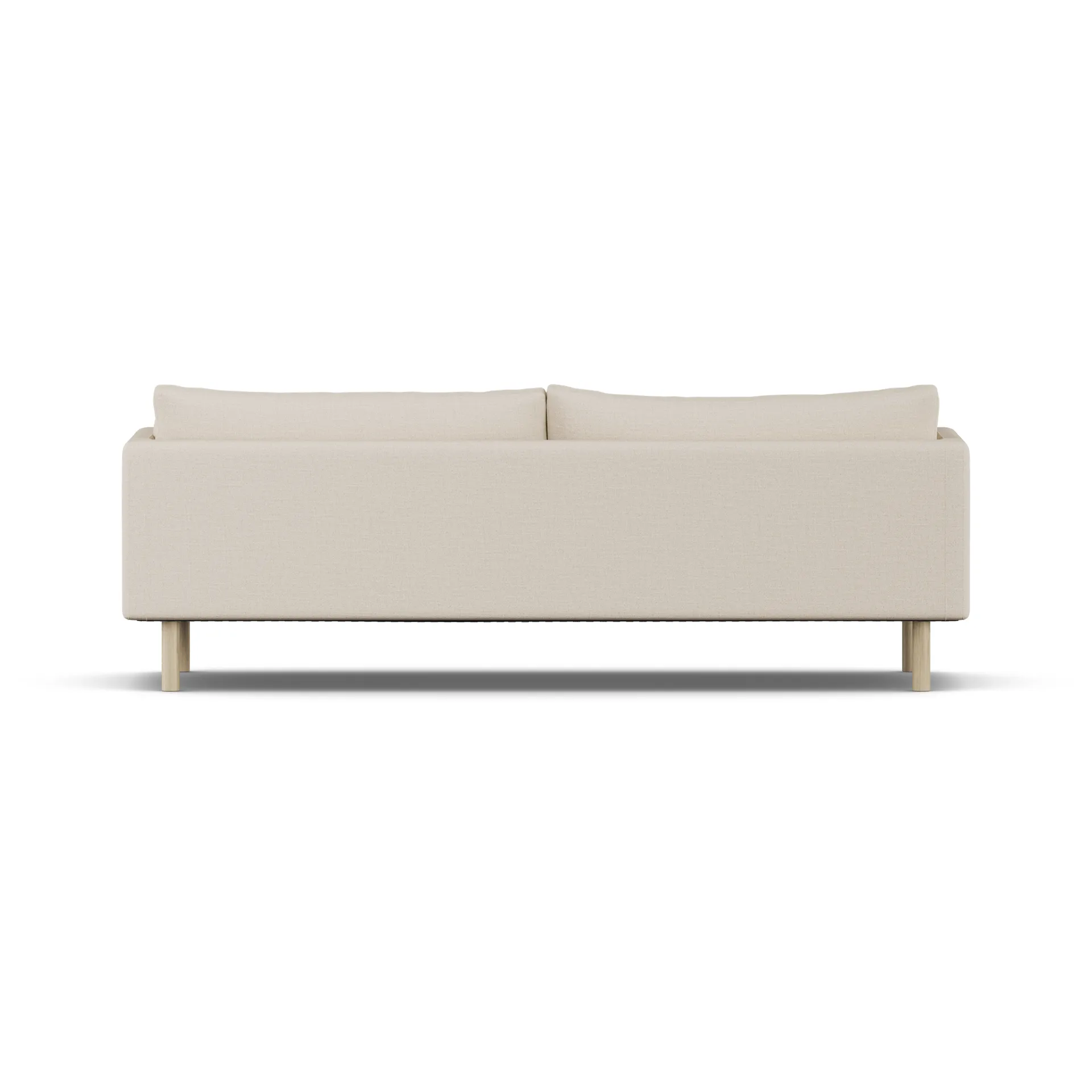 Linnevik soffa, Same Beige 6670-vitoljad ek, 4-sits, utan kappa 1898