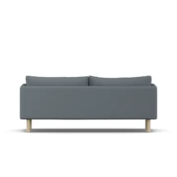 Linnevik soffa - Same Blue 6678-vitoljad ek, 3-sits - 1898
