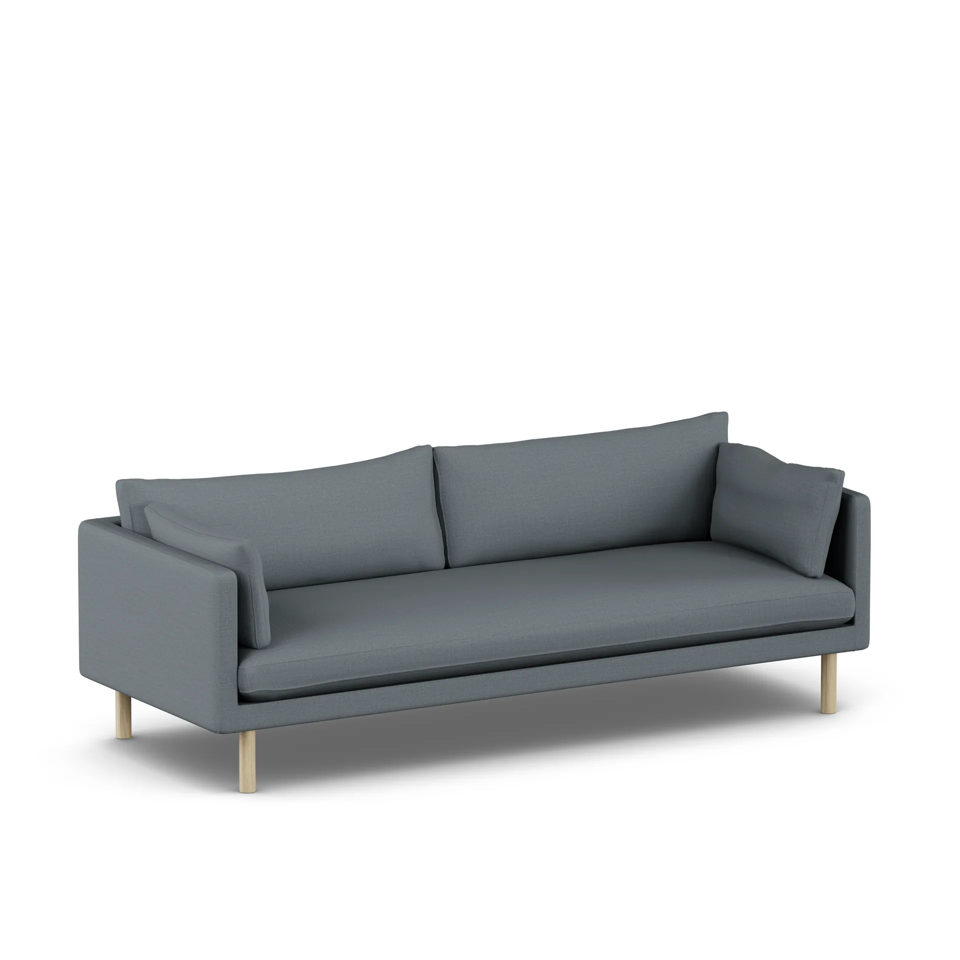 Linnevik soffa, Same Blue 6678-vitoljad ek, 4-sits 1898