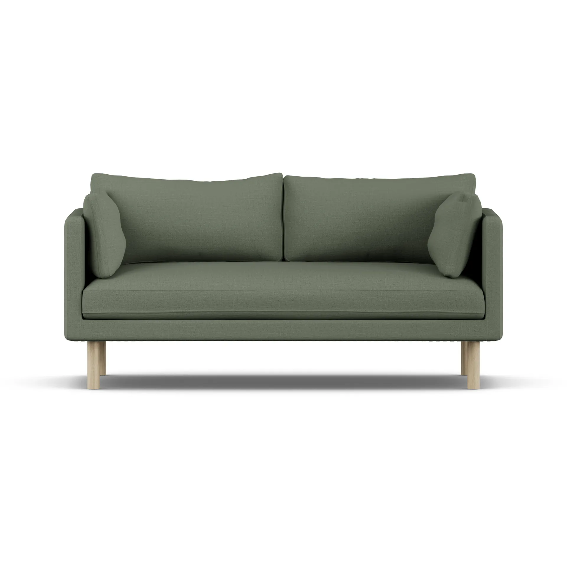 Linnevik soffa, Same Forest 6677-vitoljad ek, 2-sits, utan kappa 1898