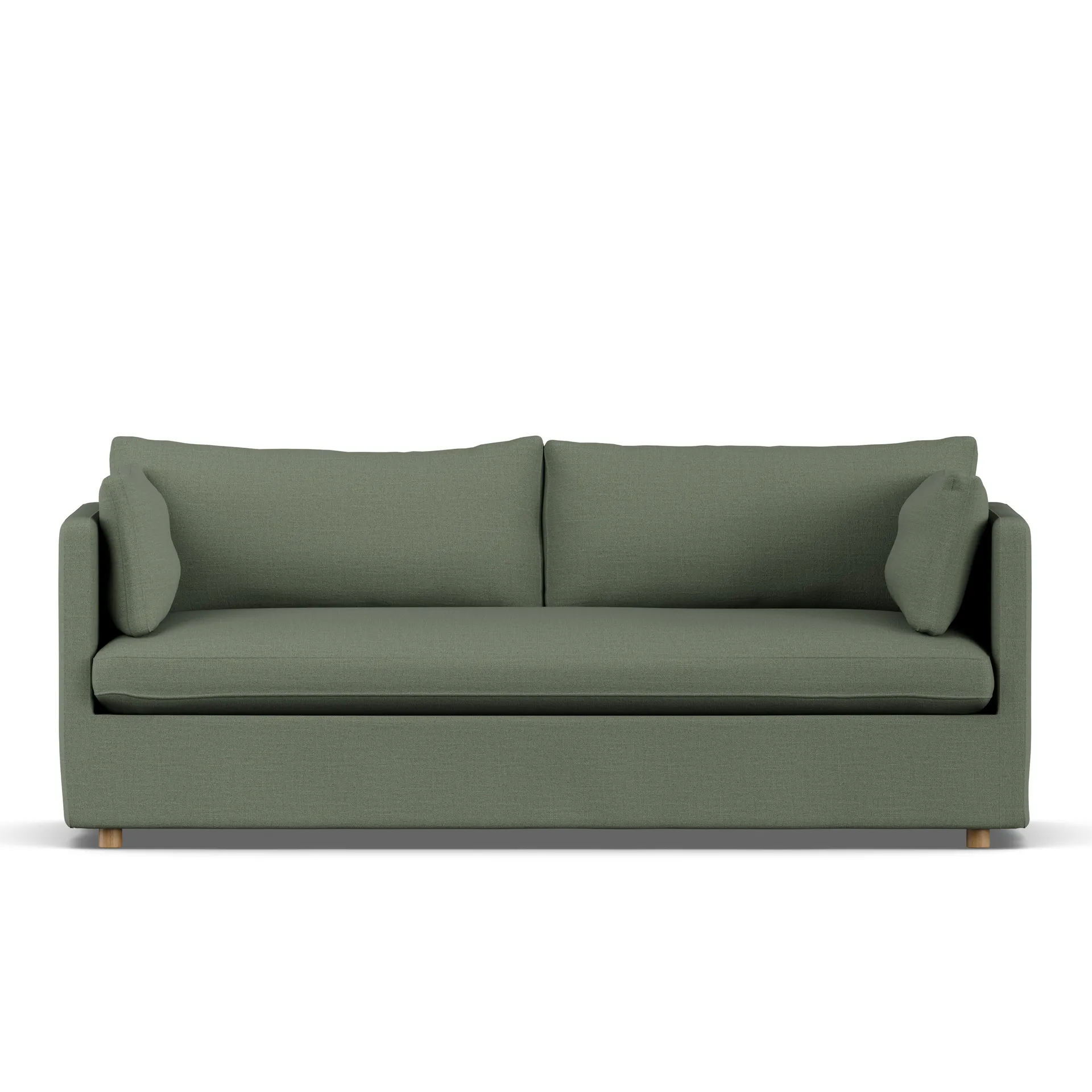 Linnevik soffa, Same Forest 6677-vitoljad ek, 3-sits, med kappa 1898