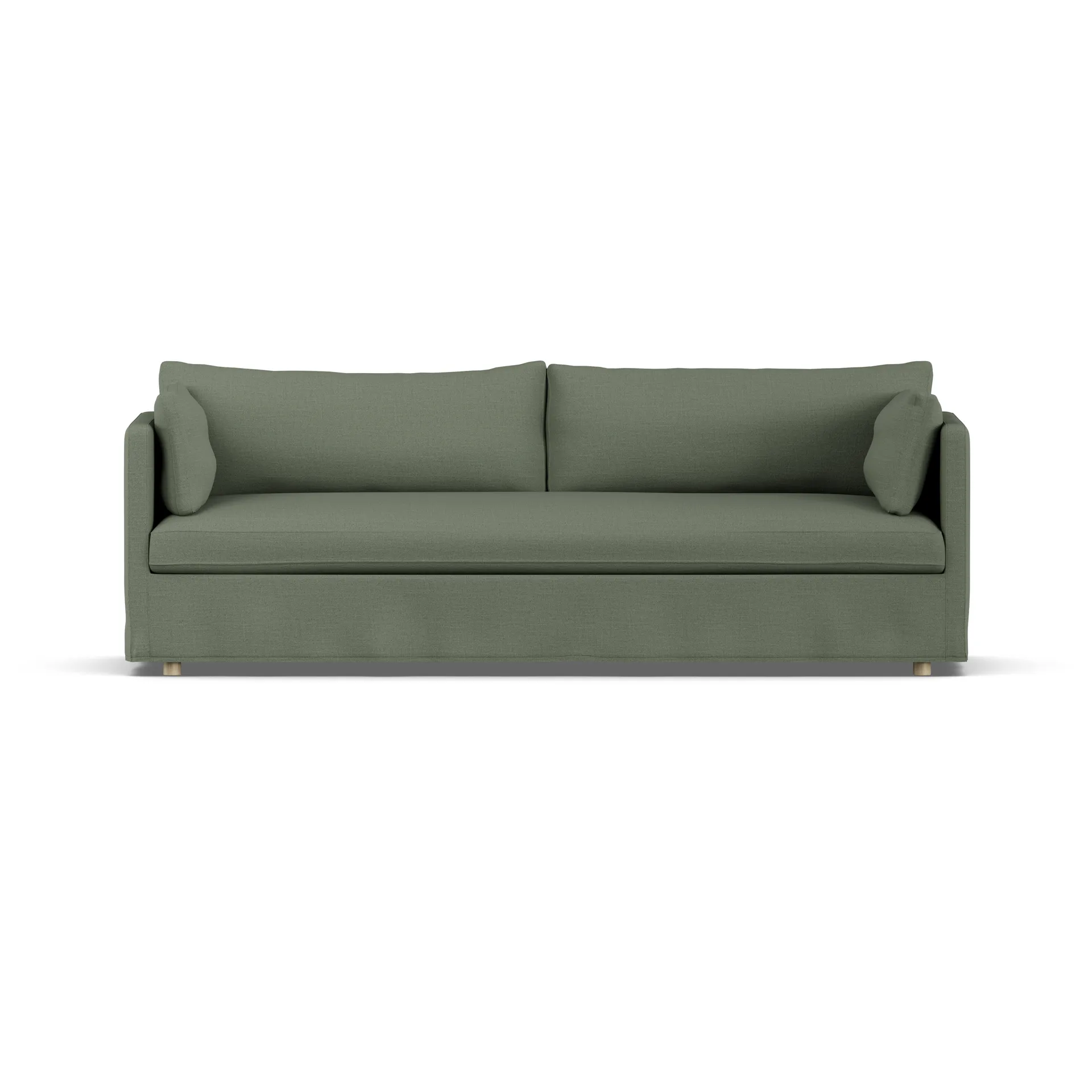 Linnevik soffa, Same Forest 6677-vitoljad ek, 4-sits, med kappa 1898