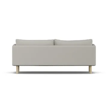 Linnevik soffa - Same Grey 6673-vitoljad ek, 3-sits, utan kappa - 1898