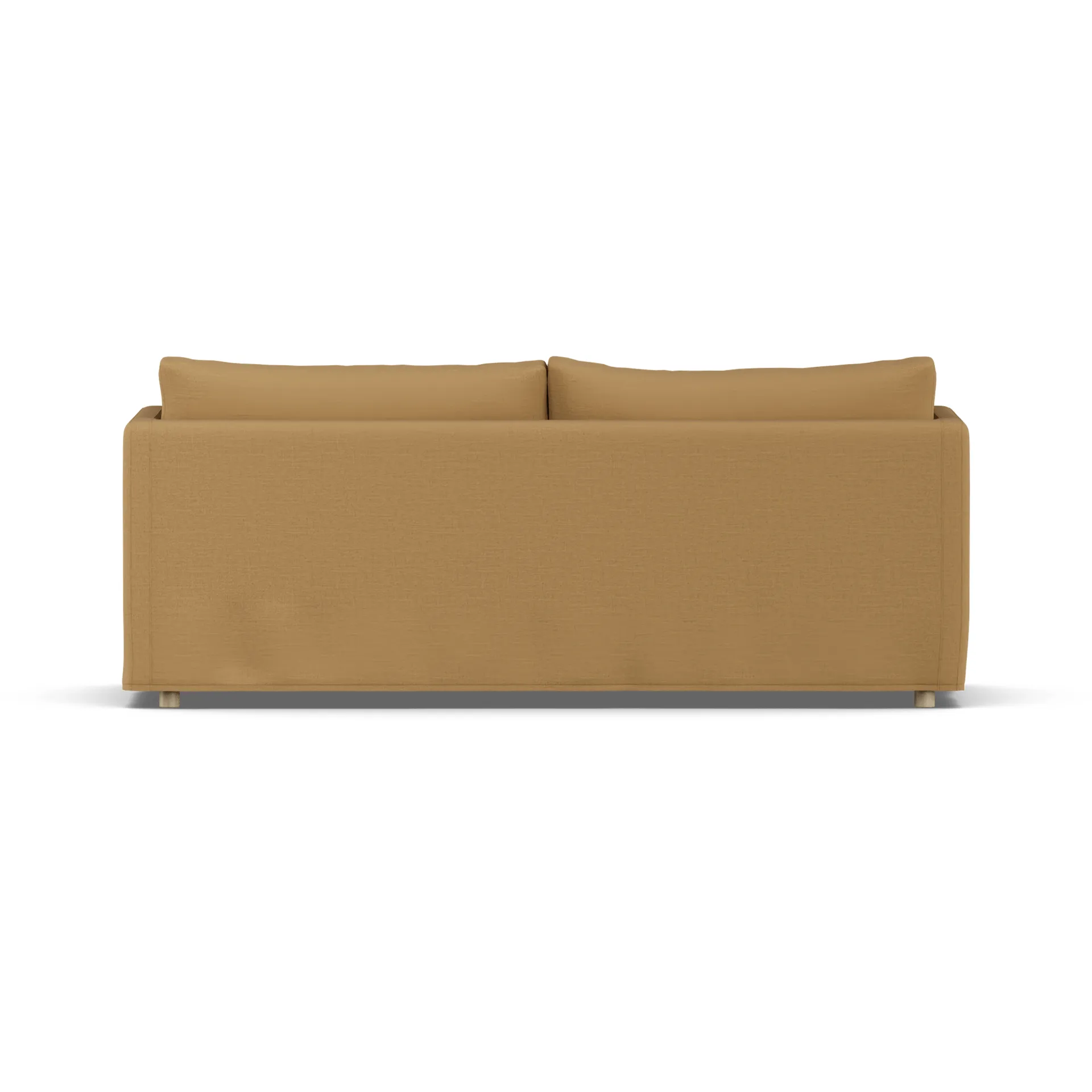 Linnevik soffa, Same Ochre 6676-vitoljad ek, 3-sits, med kappa 1898