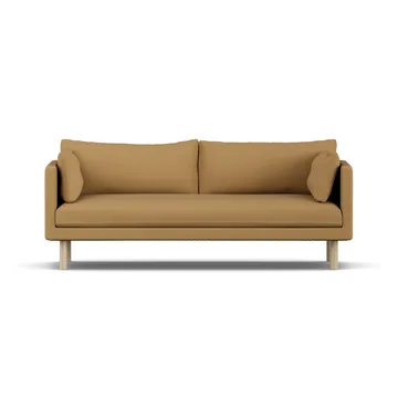 Linnevik soffa - Same Ochre 6676-vitoljad ek, 3-sits, utan kappa - 1898
