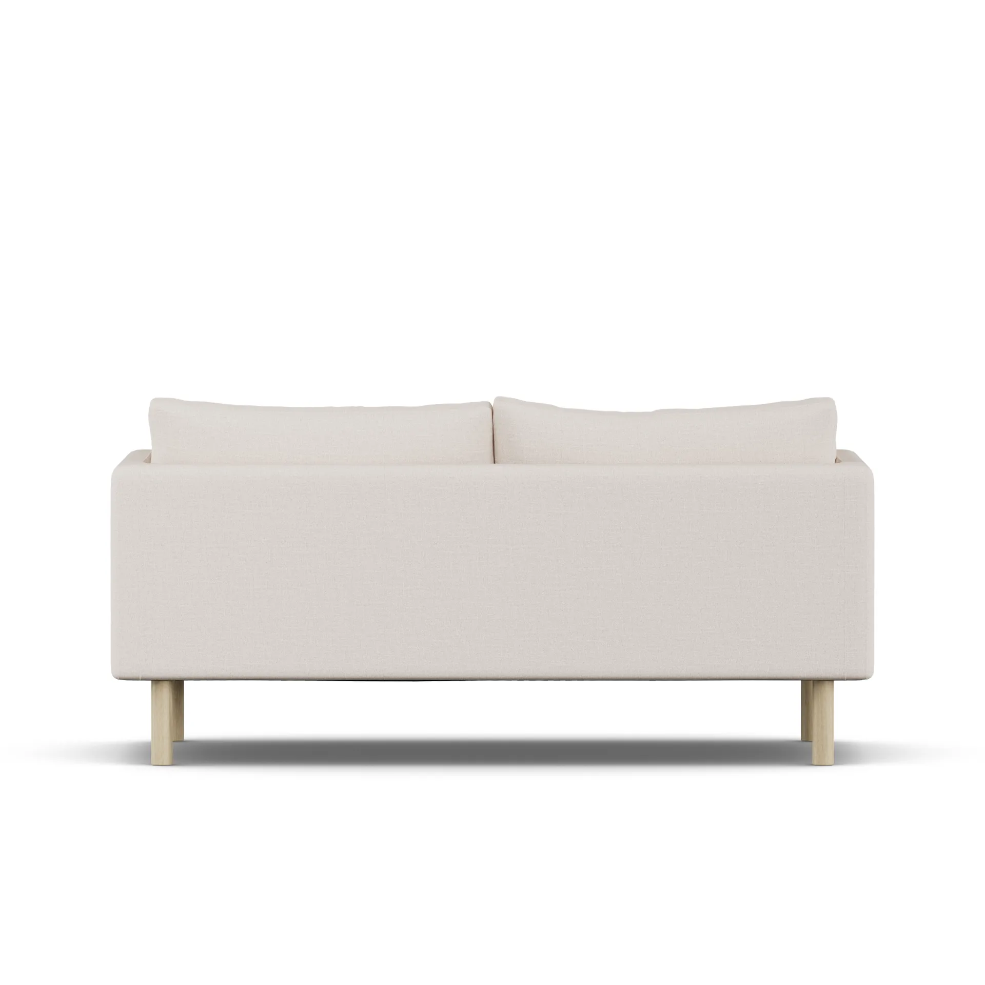 Linnevik soffa, Same Off White 6671-vitoljad ek, 2-sits 1898