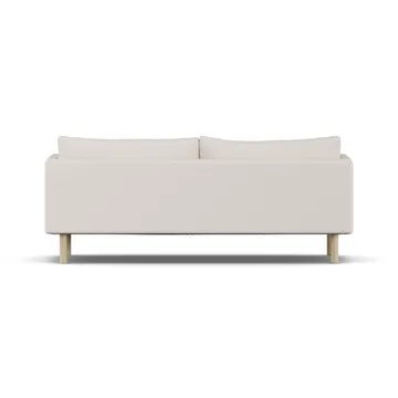 Linnevik soffa - Same Off White 6671-vitoljad ek, 3-sits, utan kappa - 1898