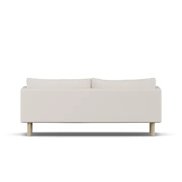 Linnevik soffa - Same Off White 6671-vitoljad ek, 3-sits - 1898
