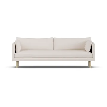 Linnevik soffa - Same Off White 6671-vitoljad ek, 4-sits, utan kappa - 1898