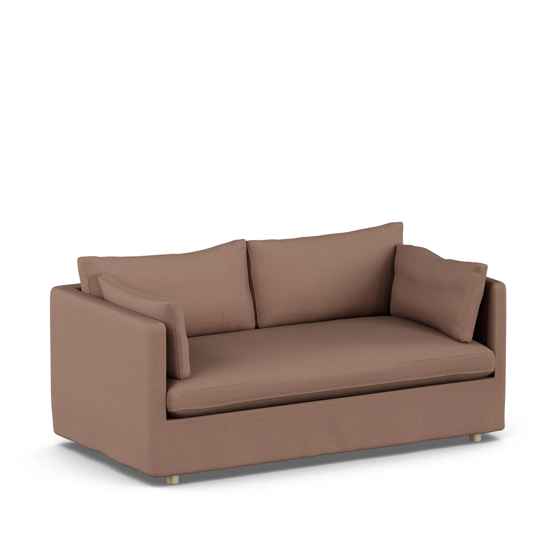 Linnevik soffa, Same Rust 6675-vitoljad ek, 2-sits, med kappa 1898