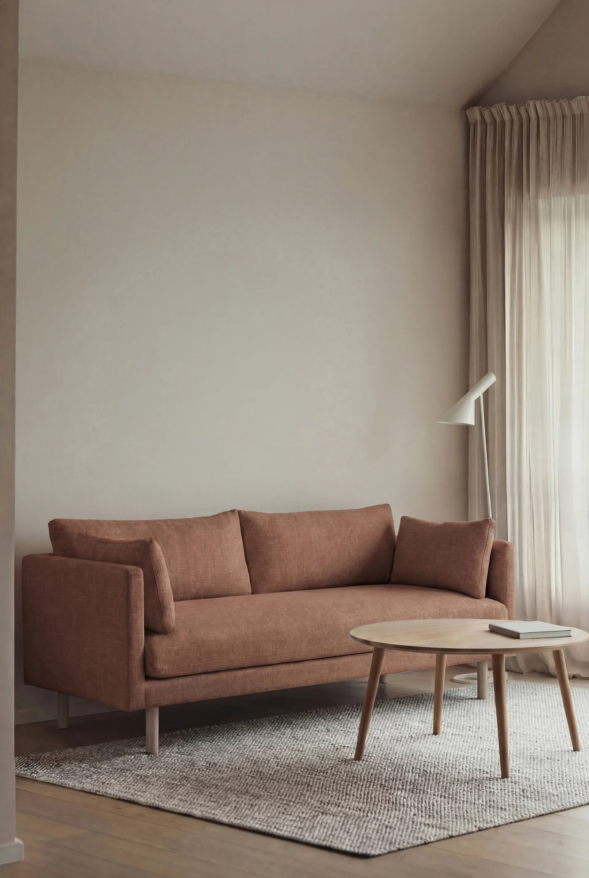 Linnevik soffa, Same Rust 6675-vitoljad ek, 2-sits 1898