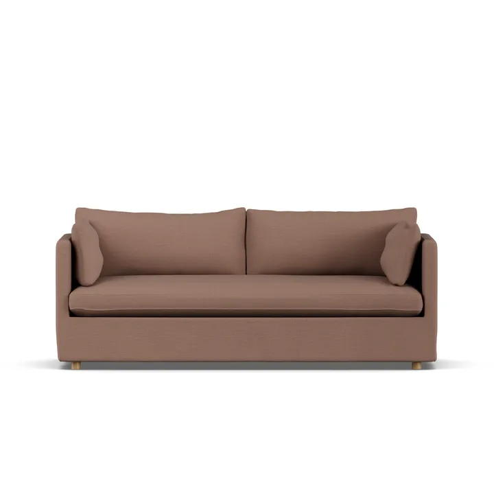 Linnevik soffa - Same Rust 6675-vitoljad ek, 3-sits, med kappa - 1898