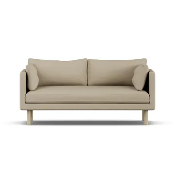 Linnevik soffa - Same Sand 6672-vitoljad ek, 2-sits, utan kappa - 1898