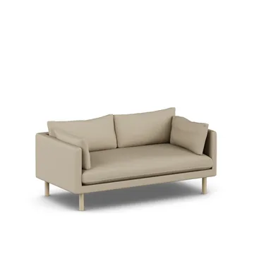 Linnevik soffa - Same Sand 6672-vitoljad ek, 2-sits - 1898