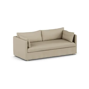 Linnevik soffa - Same Sand 6672-vitoljad ek, 3-sits, med kappa - 1898