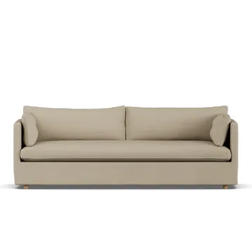 Linnevik soffa - Same Sand 6672-vitoljad ek, 4-sits, med kappa - 1898