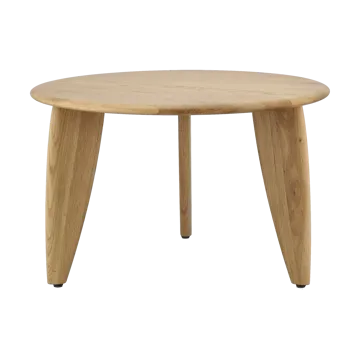 Lyckeby soffbord Ø60x37,5 cm - Naturlackad ek - 1898