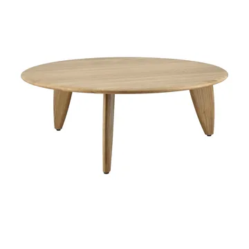Lyckeby soffbord Ø80x29 cm - Naturlackad ek - 1898