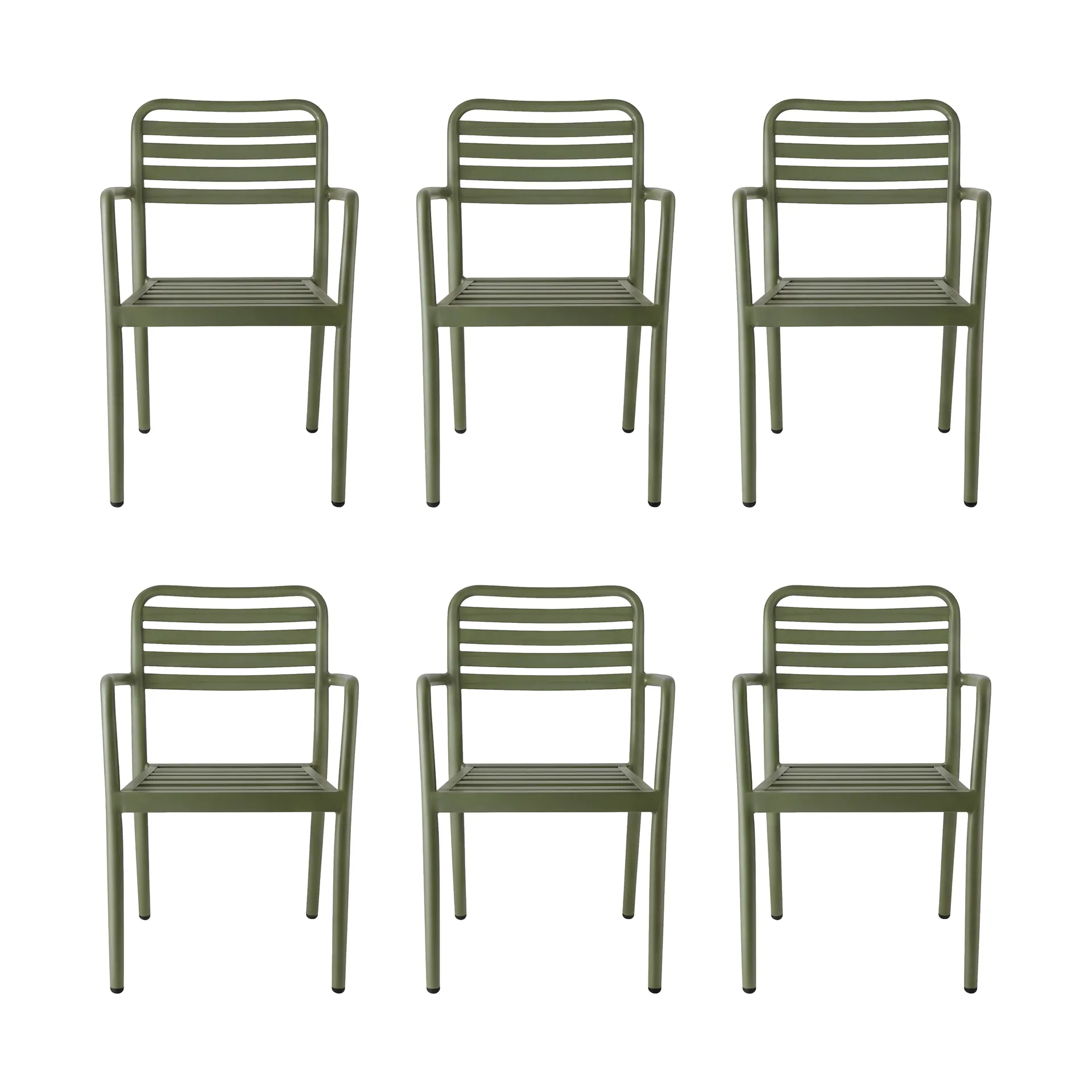 Messina karmstol, Moss green, 6-pack 1898