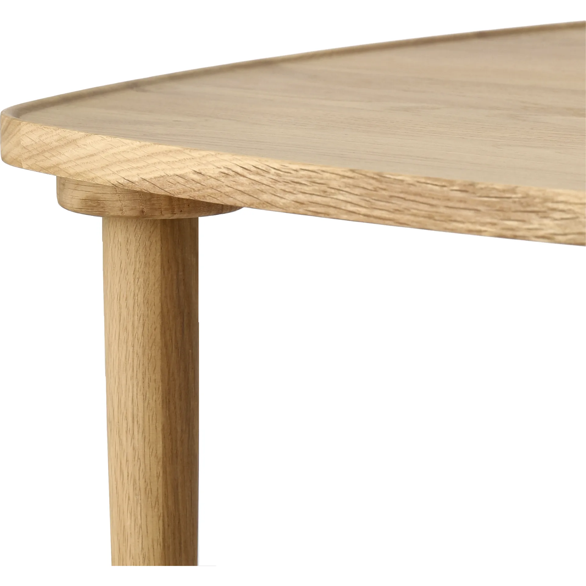 Nyhem soffbord 59x59x47 cm, Naturlackad ek 1898