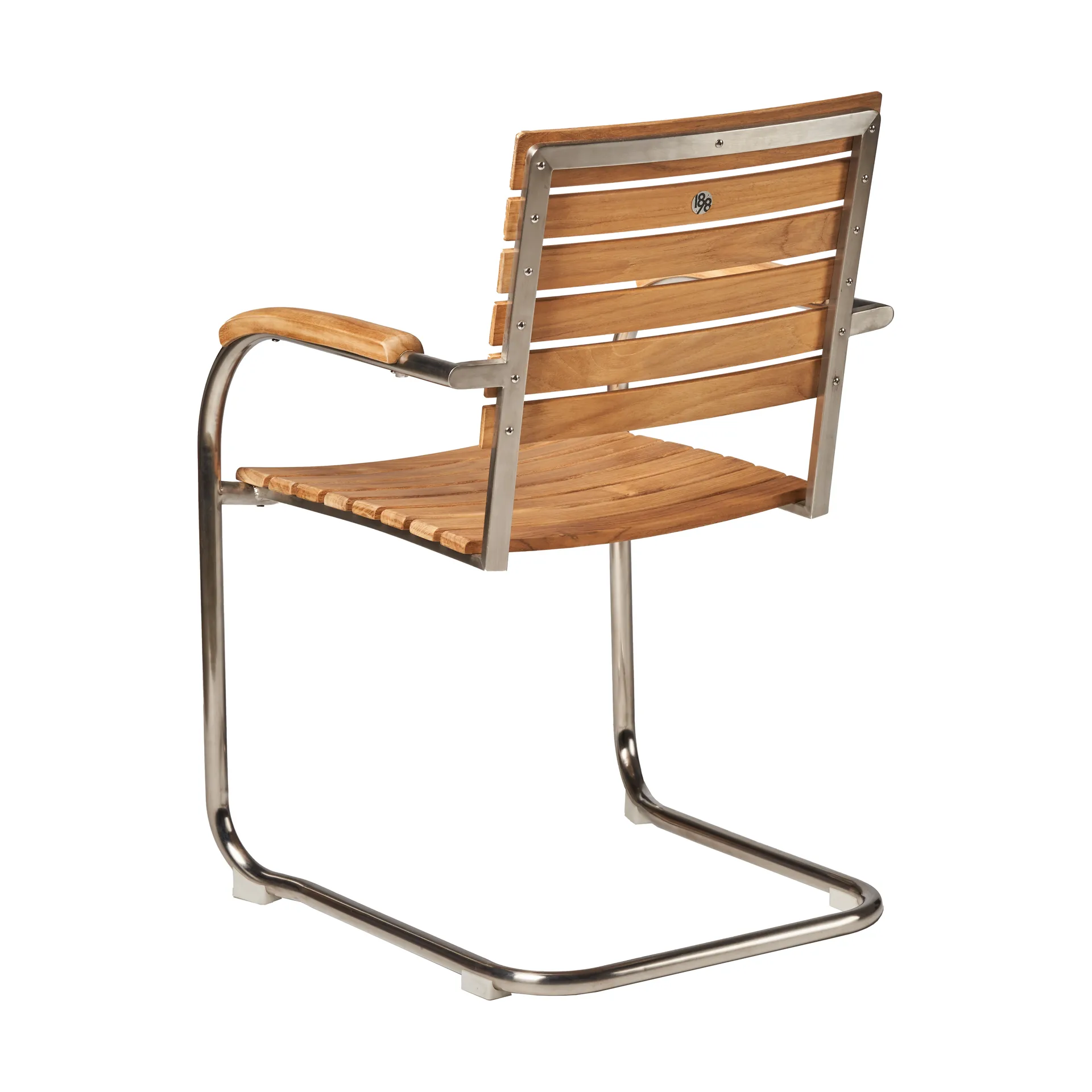 Rörvik matstol, Teak-rostfritt stål 1898