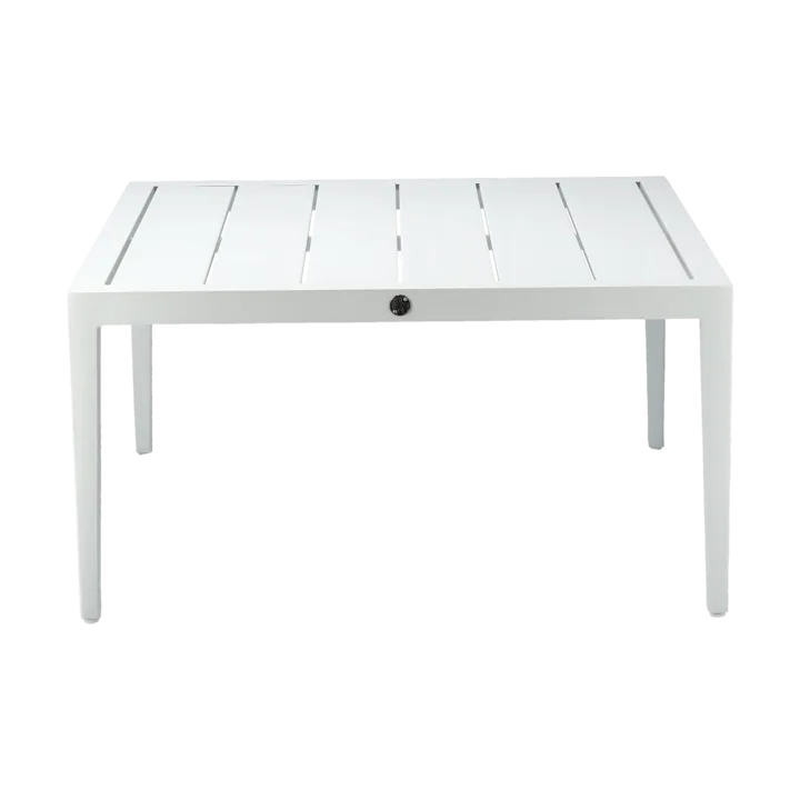 Santander soffbord 78x78x40 cm - Vit aluminium - 1898