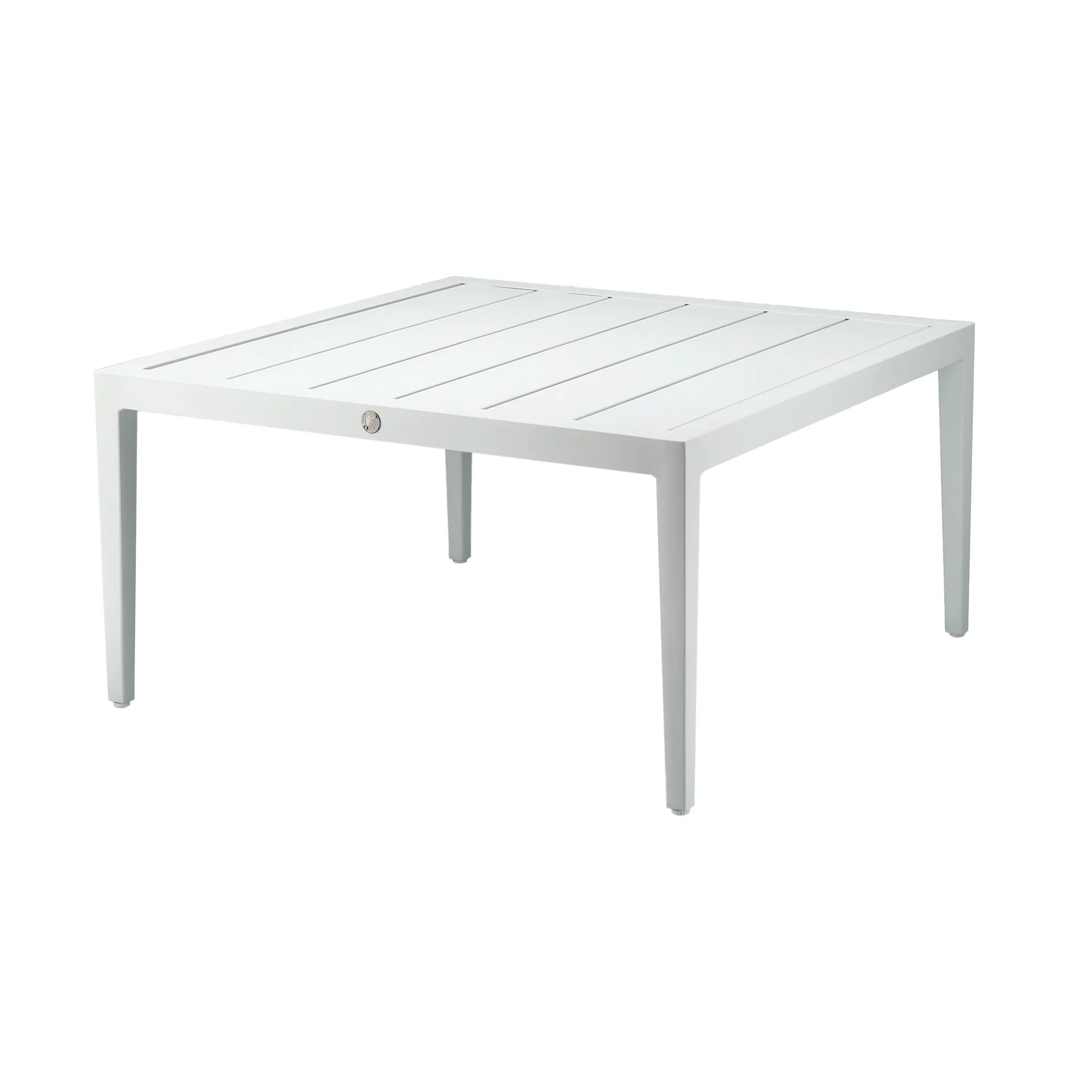 Santander soffbord 78x78x40 cm, Vit aluminium 1898
