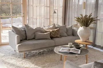 Sjövik 3-sits soffa - Bern 0348 Grå, vitoljad ek - 1898