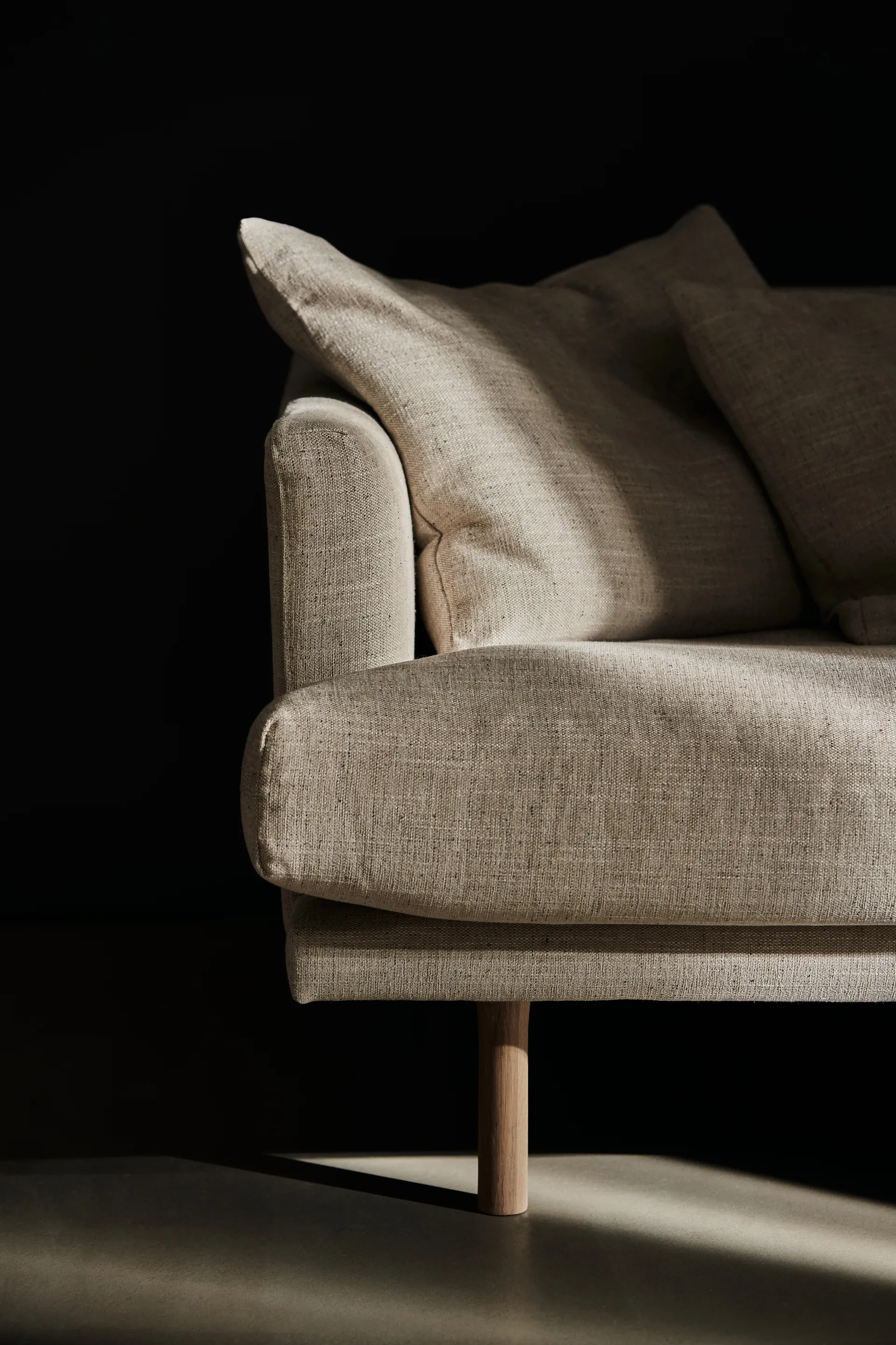 Sjövik soffa, Bern Beige 0341-vitoljad ek, 2,5-sits 1898