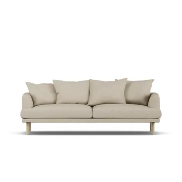 Sjövik soffa - Bern Beige 0341-vitoljad ek, 3-sits - 1898