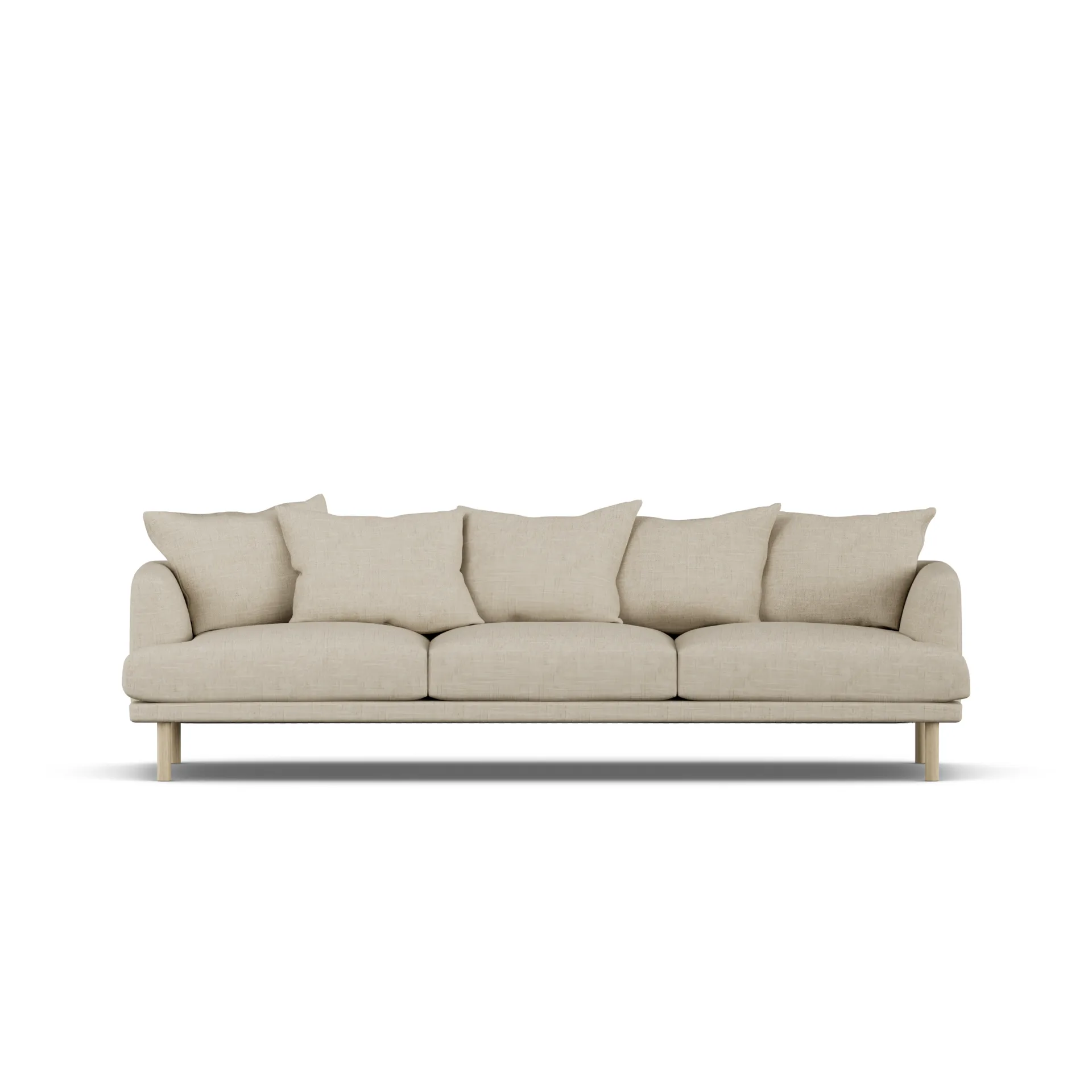 Sjövik soffa, Bern Beige 0341-vitoljad ek, 3,5-sits 1898