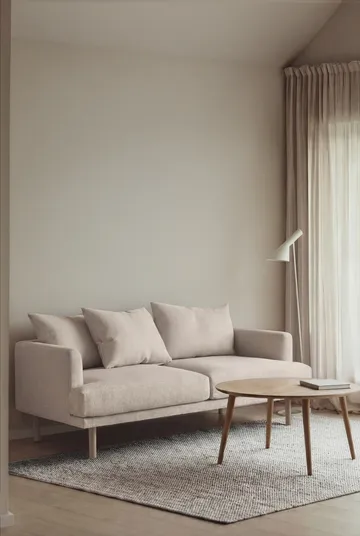 Sjövik soffa - Caleido Beige 9600-vitoljad ek, 2,5-sits - 1898