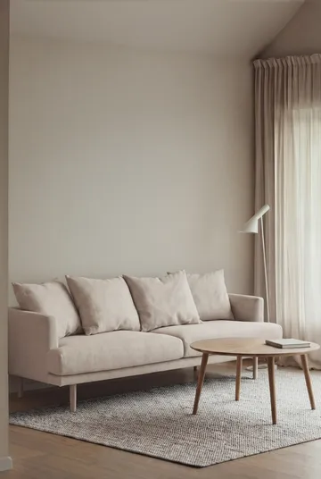 Sjövik soffa - Caleido Beige 9600-vitoljad ek, 3-sits - 1898