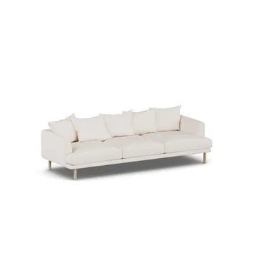 Sjövik soffa - Caleido Beige 9600-vitoljad ek, 3,5-sits - 1898