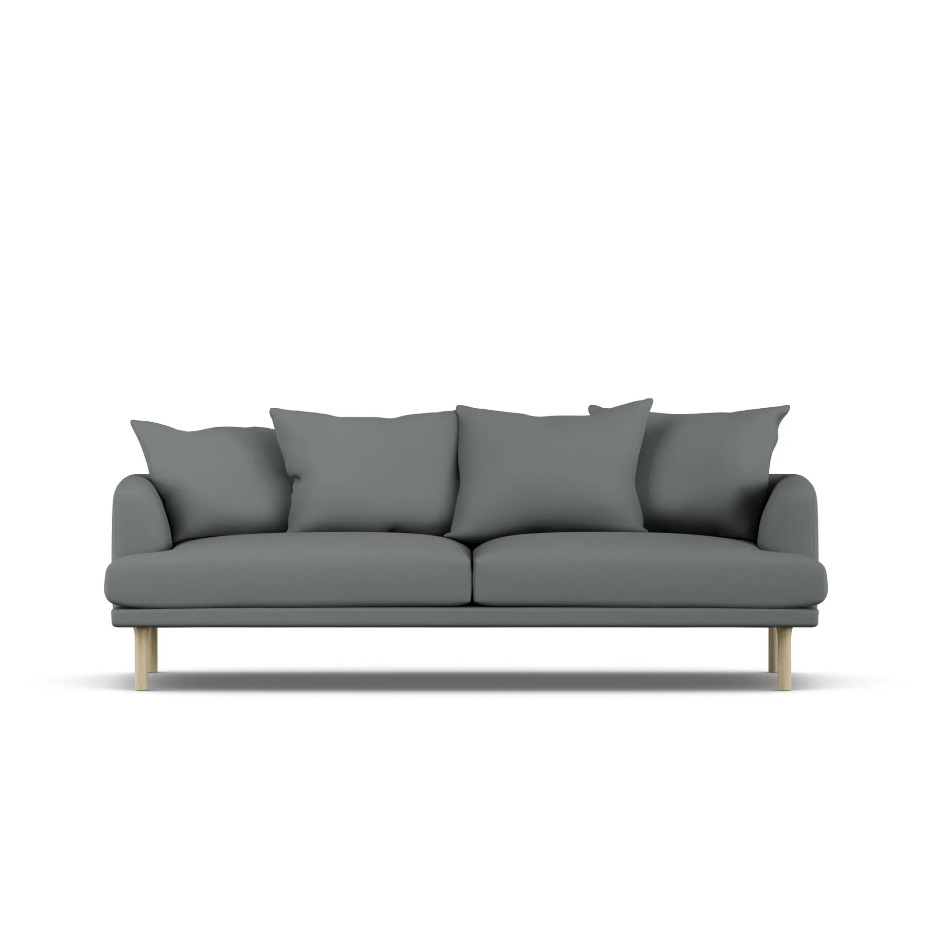 Sjövik soffa, Caleido Grey 1240-vitoljad ek, 3-sits 1898