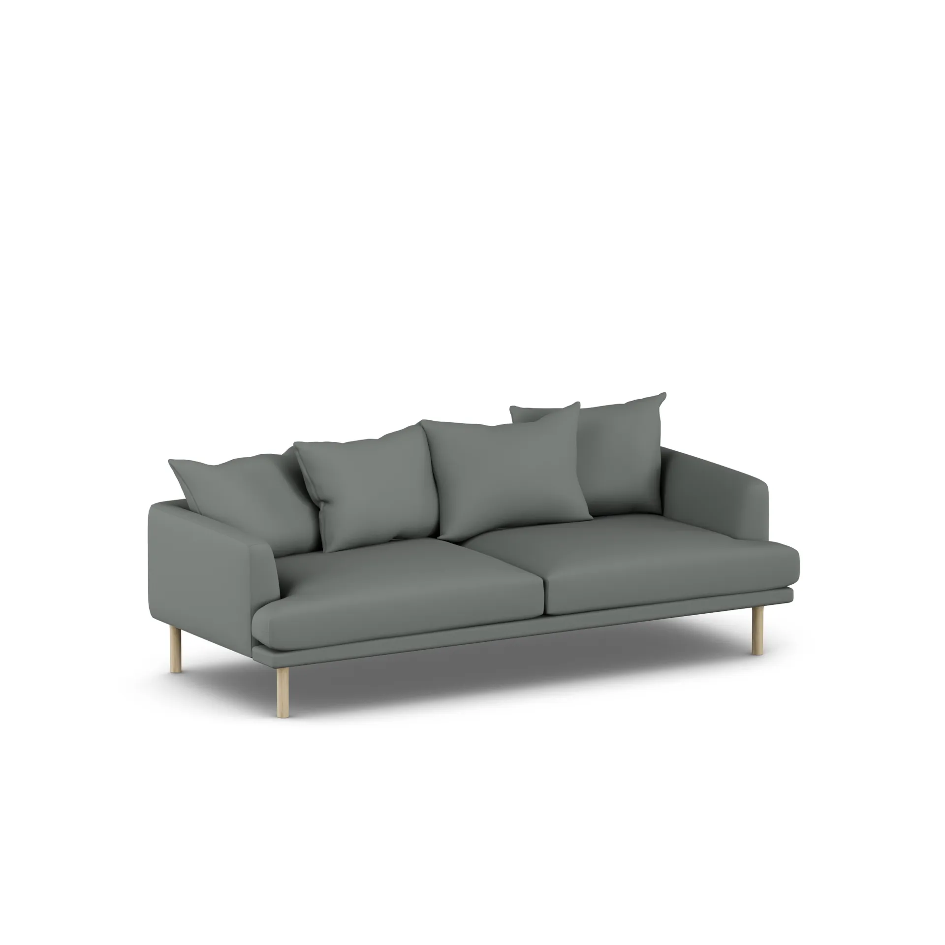 Sjövik soffa, Caleido Grey 1240-vitoljad ek, 3-sits 1898