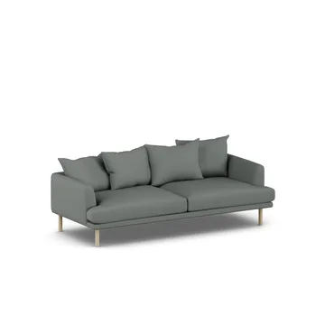 Sjövik soffa - Caleido Grey 1240-vitoljad ek, 3-sits - 1898