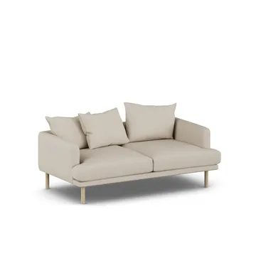 Sjövik soffa - Jump Beige 1956-vitoljad ek, 2,5-sits - 1898