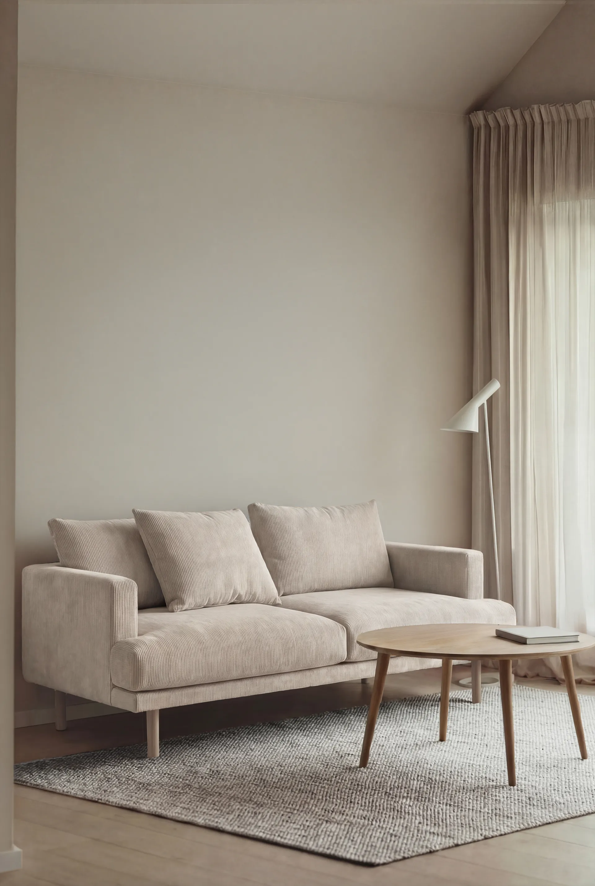 Sjövik soffa, Jump Beige 1956-vitoljad ek, 2,5-sits 1898