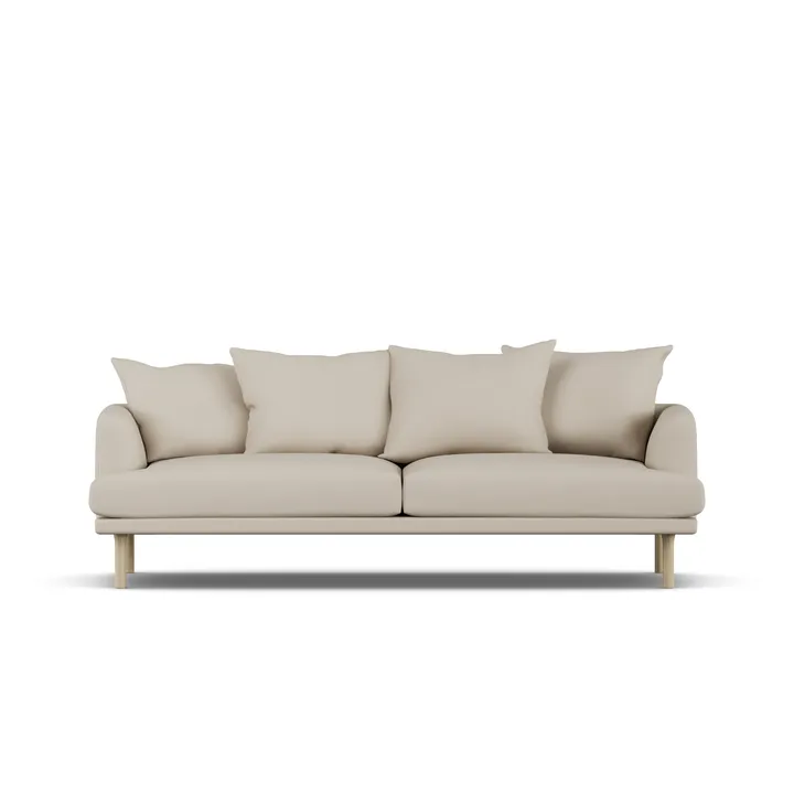 Sjövik soffa - Jump Beige 1956-vitoljad ek, 3-sits - 1898