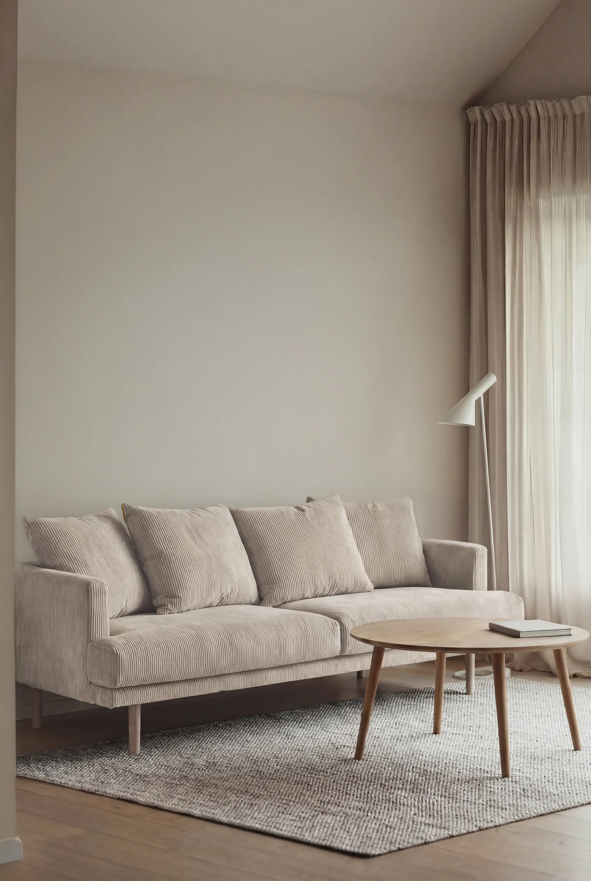 Sjövik soffa, Jump Beige 1956-vitoljad ek, 3-sits 1898