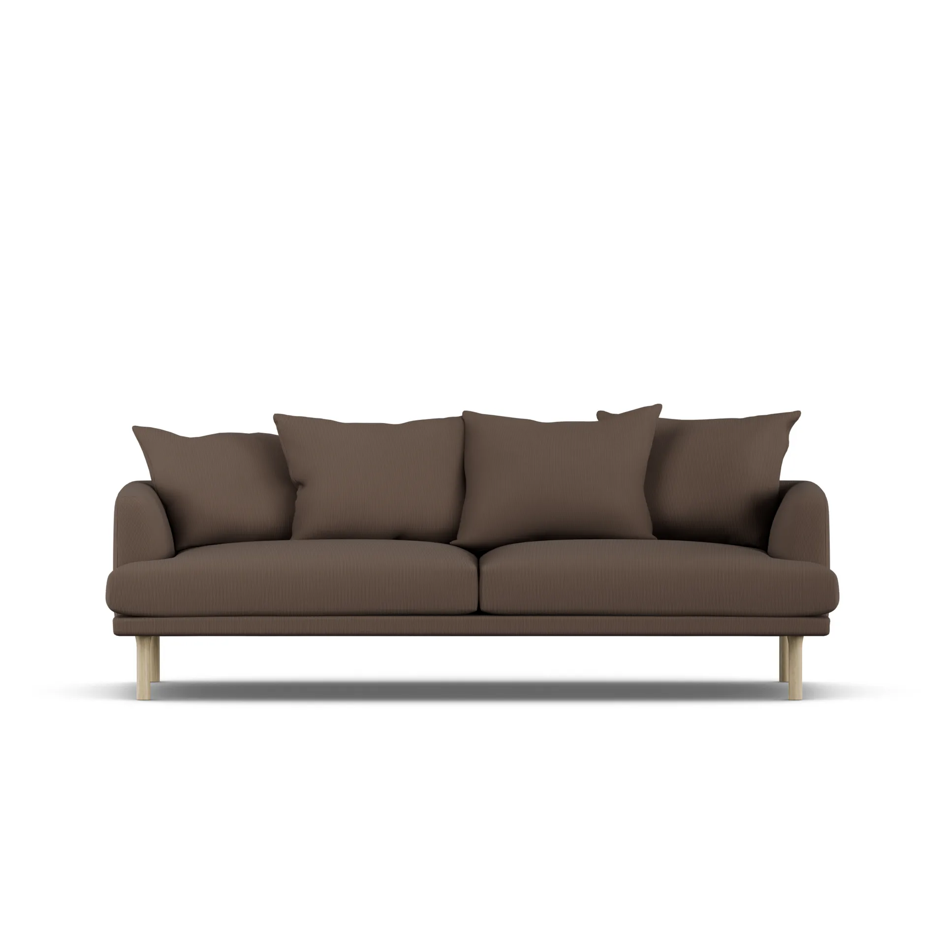 Sjövik soffa, Jump Brown 1955-vitoljad ek, 3-sits 1898