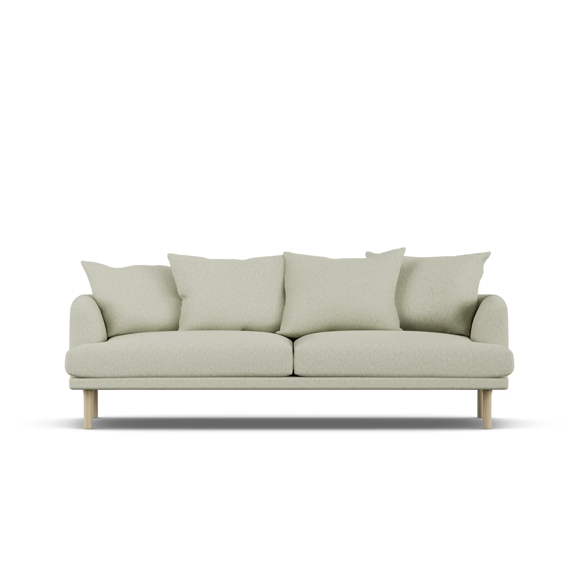 Sjövik soffa, Luiza Beige 3981-vitoljad ek, 3-sits 1898
