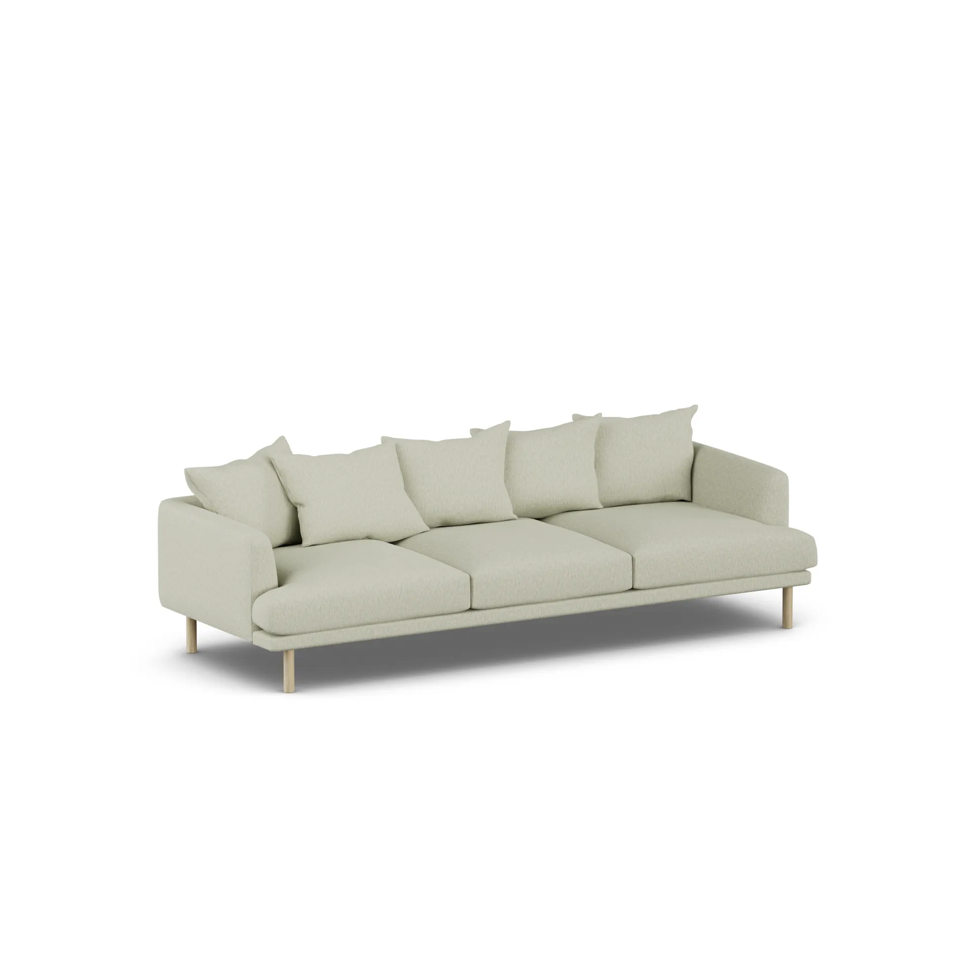 Sjövik soffa, Luiza Beige 3981-vitoljad ek, 3,5-sits 1898