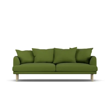 Sjövik soffa - Luiza Green 3975-vitoljad ek, 3-sits - 1898