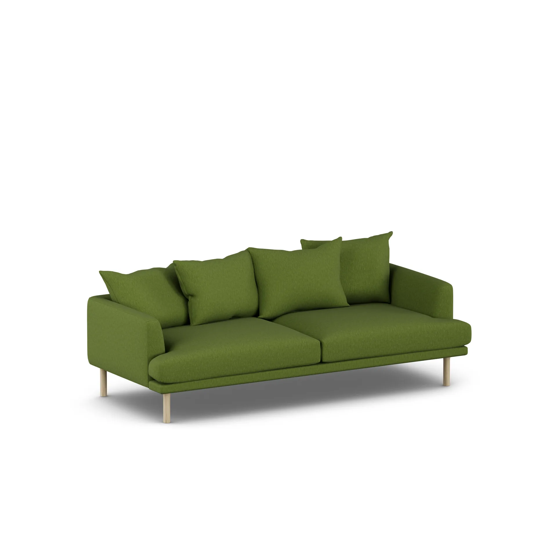 Sjövik soffa, Luiza Green 3975-vitoljad ek, 3-sits 1898