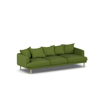 Sjövik soffa - Luiza Green 3975-vitoljad ek, 3,5-sits - 1898