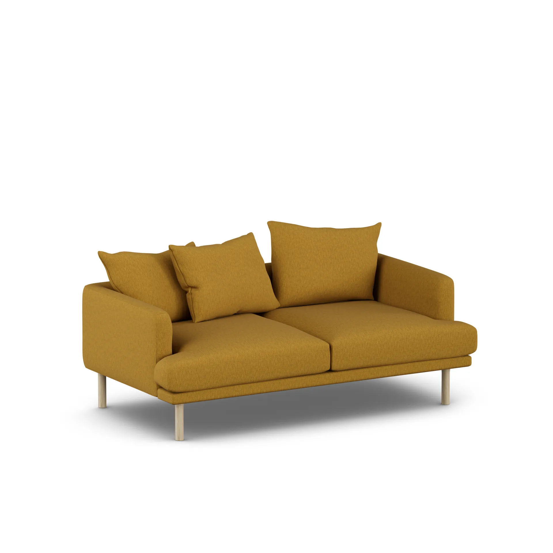 Sjövik soffa, Luiza Mustard 3972-vitoljad ek, 2,5-sits 1898