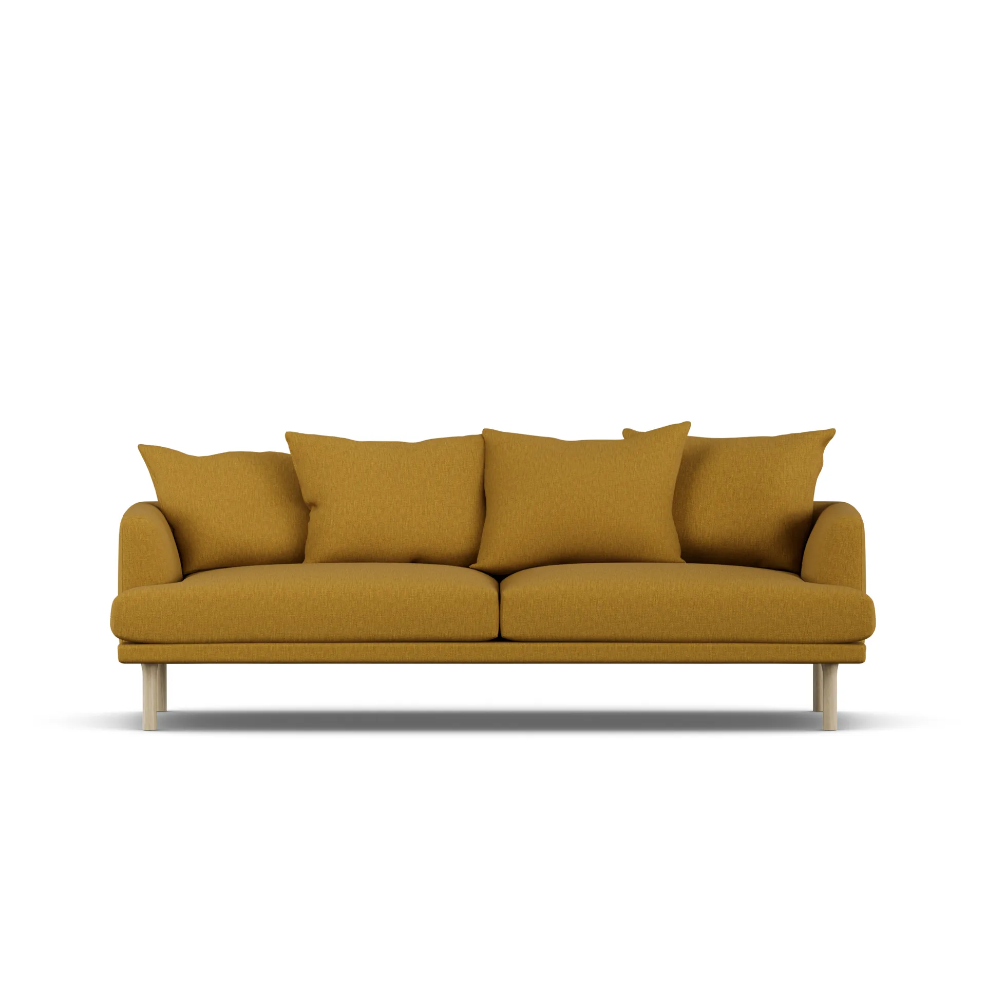 Sjövik soffa, Luiza Mustard 3972-vitoljad ek, 3-sits 1898